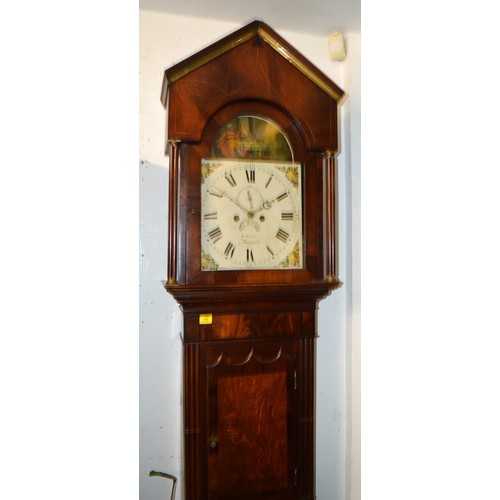 283 - Late 18th/early 19th Century Long Case clock by B Malfser of Nantwich, Cheshire (needs weights)