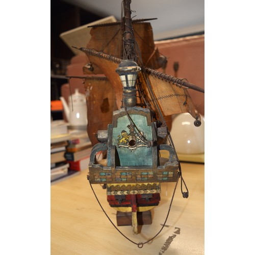 97 - Model of 17th British Galleon Built by John Merriman of Summercoats Derbyshire, January 1938