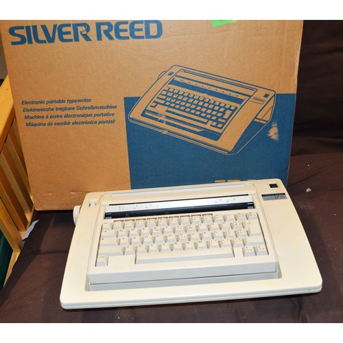 99 - Boxed Silver Reed EP-10 Electronic Portable Typewriter with Mains Connections
Virus free