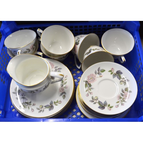 122 - Assorted China-Ware Crockery including Old Foley, Karla (G.D.R.) Six Trios, Staffordshire, Worcester... 