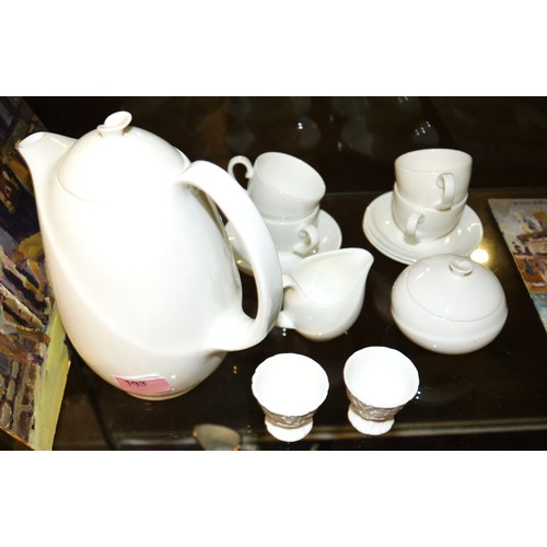 193 - Wedgwood Coffee Set (Shape No. 225) including Coffee Pot, Sugar Bowl, Cream Jug, Six Cups and Saucer... 