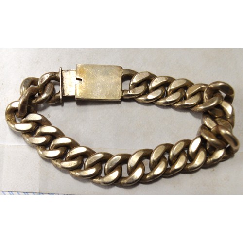 200 - Heavy white metal chain approx 6