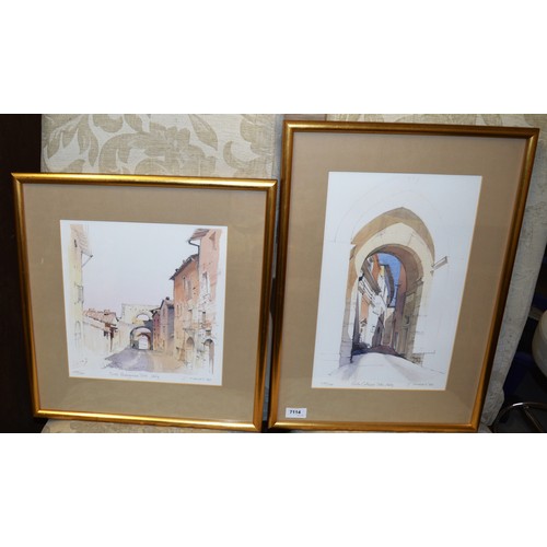 55 - Two Framed and Mounted (Under Glass) Limited Edition Prints Signed by J Pickles '90:  (138/500) 