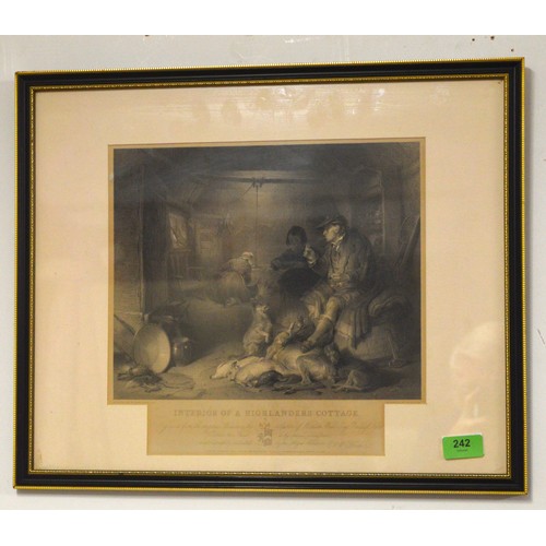 56 - Framed and Mounted (Under Glass) Engraving Print of 