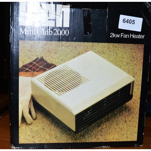 51 - Boxed Glen Mini Club 2000 Fan Heater