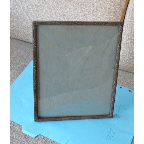 18 - Ornate Metal Photo Frame (Stamped M. & E.R.)