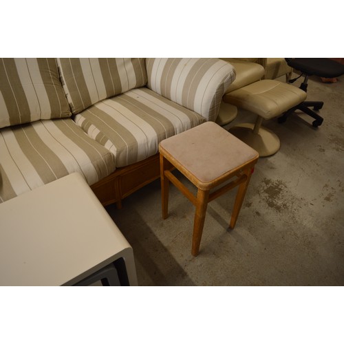 197 - Mid-Century Kitchen Stool (Beechwood)