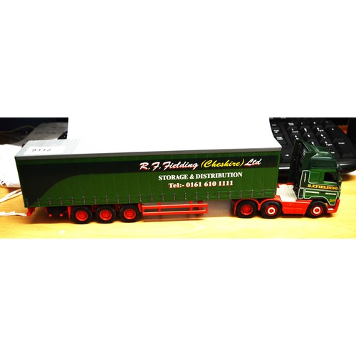 315 - Unboxed Corgi CC13507 Volvo FM Artic Curtainside; RF Fielding, Cheshire