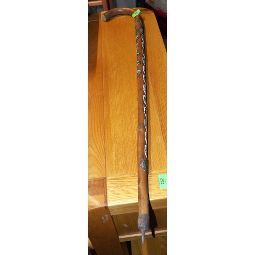 80 - Hiking Stick with Badges