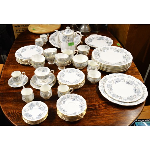 96 - Royal Albert Part-Dinner/Tea/Coffee Service in the Silver Maple Pattern