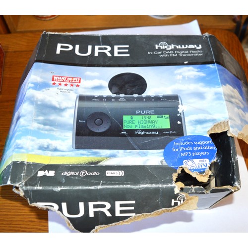103 - Boxed Pure DAB Car Radio
(Two Pictures)