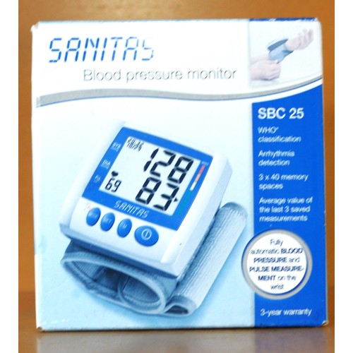 13 - Boxed Sanitas SBC25 Blood Pressure Monitor