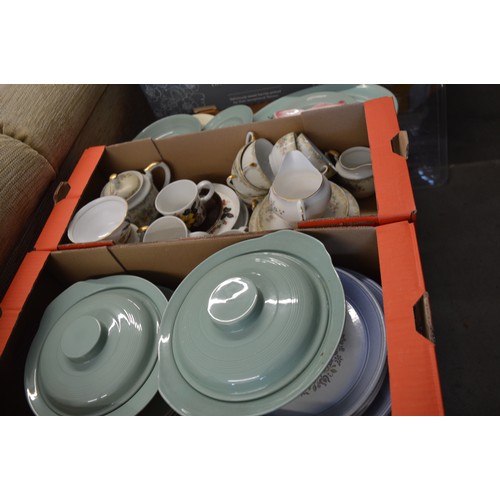 59 - Speculative Lot:  Three Boxes (Good and Varied) Household Crockery including Large Mixing Bowl, Two ... 