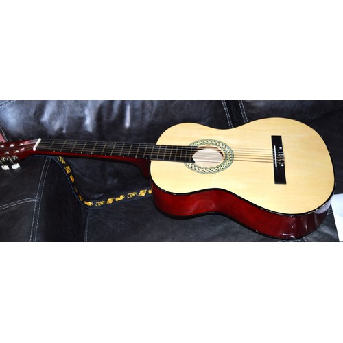 155 - One Playon Acoustic Guitar With Strap