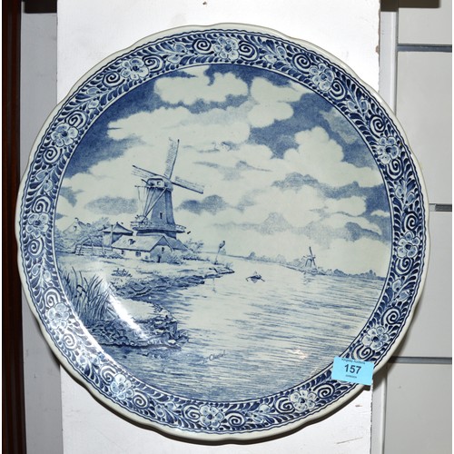 157 - Delft Charger Signed 