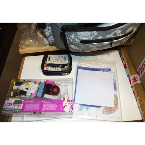 213 - Large Soft Case containing a Large Quantity of Sewing Accessories