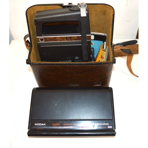 4 - Kodak Cased Cine Camera with Microphone, and Original Case Film and Instruction Leaflet