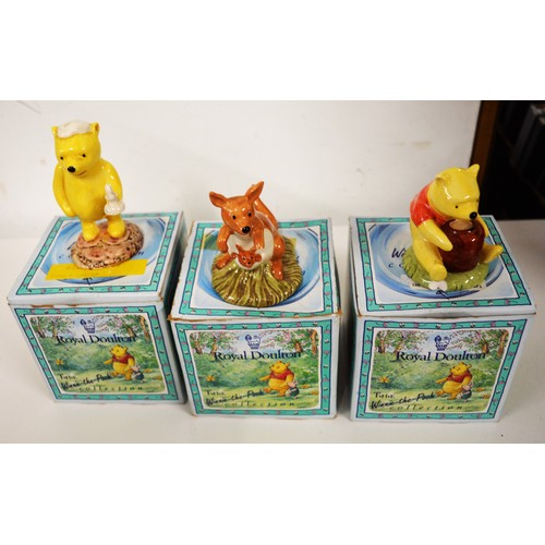 9 - Three Boxed Winnie The Pooh Figures
