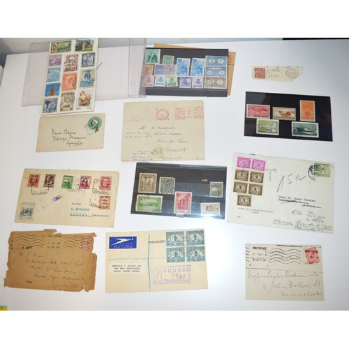 367 - Selection of Stamp covers including Italy, Morocco, South Africa, Britain, Spanish (Republic), Leban... 