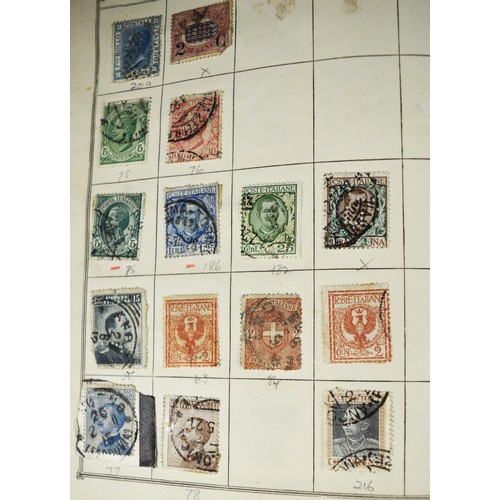 376 - World Used Collection in Green Lincoln Collection-good quality of Interesting Stamps Mixed Collected