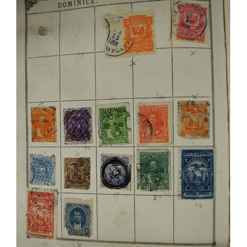 376 - World Used Collection in Green Lincoln Collection-good quality of Interesting Stamps Mixed Collected