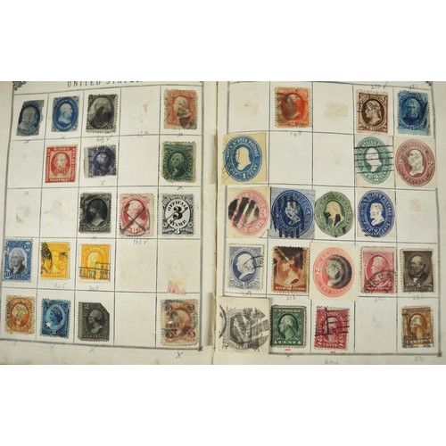 376 - World Used Collection in Green Lincoln Collection-good quality of Interesting Stamps Mixed Collected