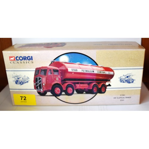 22 - Boxed Corgi Classics ERF Elliptical Tanker- Esso Ref 97980