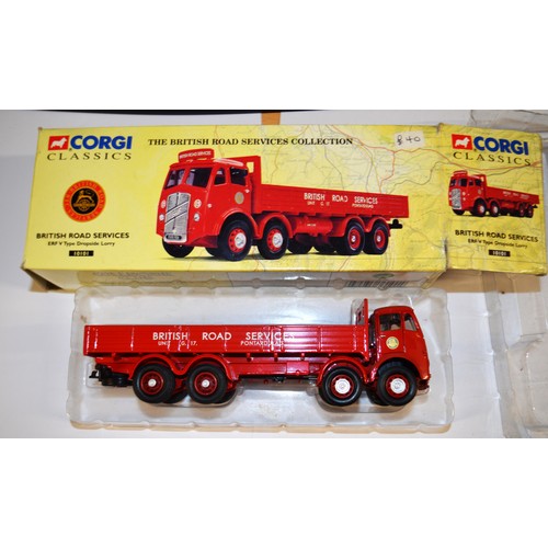 23 - Boxed Corgi Classics British Road Services Collection- ERF V Type Drop side Lorry. Ref 10101