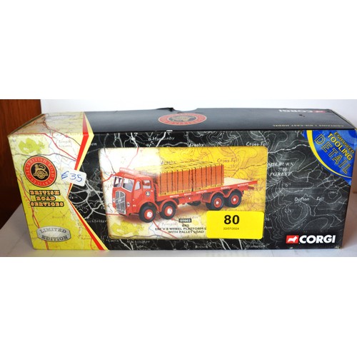 30 - Corgi Classics British Road Services ERF Eight Wheel Platform Lorry with Pallet Load.