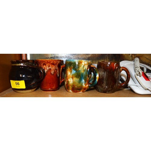 48 - Assorted Studio Pottery Mugs, etc