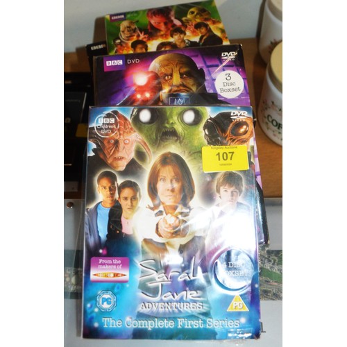 107 - Selection of Doctor Who Related DVD Box Sets:  The Sarah Jane Adventures Series 1-4, Plus 4 Torchwoo... 