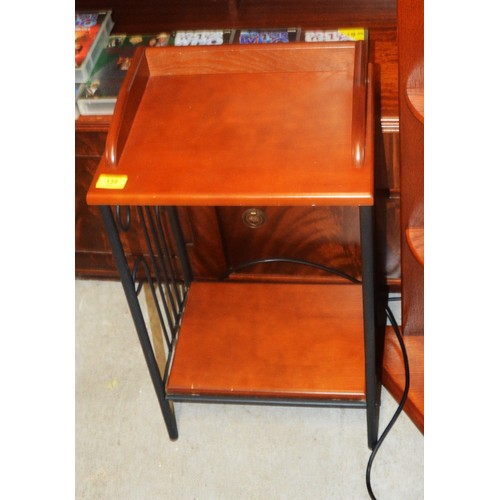 139 - Small Telephone/Hall Table having Metal Sides and Undershelf