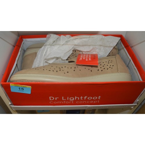 15 - Dr Lightfoot Comfort Engraft Wide Fit Collection Ladies Shoes Size 4 (As Bought)