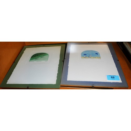 23 - Two Signed Limited Edition Artworks by Maggie Burley:  