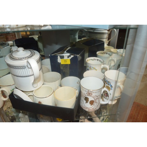 15 - Assorted Royal Commemorative Mugs including Coronations June 1911, 1902, and 1937, and Boxed Commemo... 