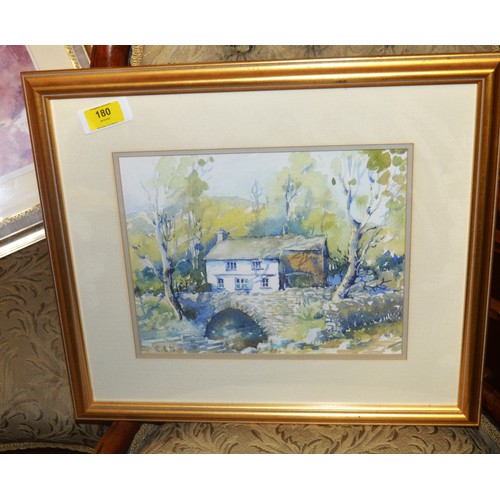 104 - Framed and Mounted  Ruth Titley Watercolour of a Lakeland Scene