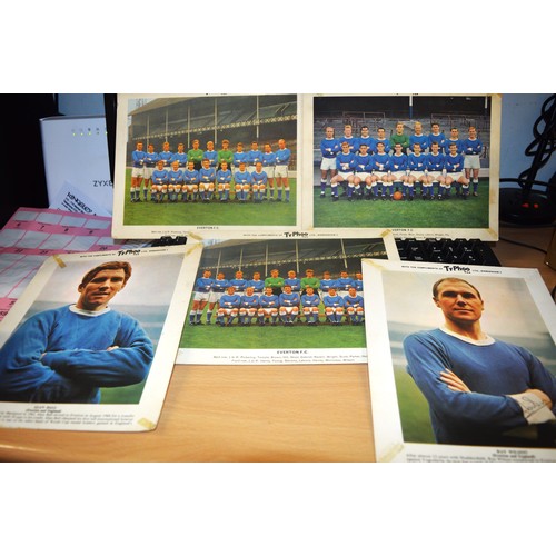 5 - Four Everton FC Team Photographs from the mid 1960s plus pictures of Ray Wilson and Alan Ball- all b... 