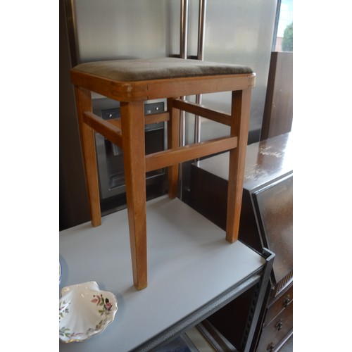 193 - A Mid Century Beechwood Kitchen Stool