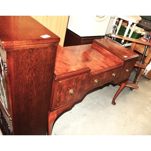 197 - Twin Pedestal Desk on Cabriole Legs (Previously a Dressing Table)