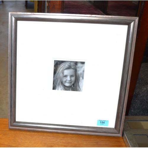 154 - Framed and Mounted Photograph of a Young Girl