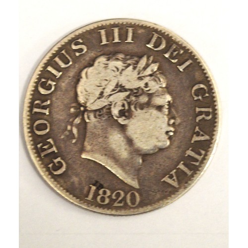 308 - George III Half Crown (1820)