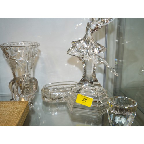 28 - Crystal Ballerina Plus Assorted Glassware