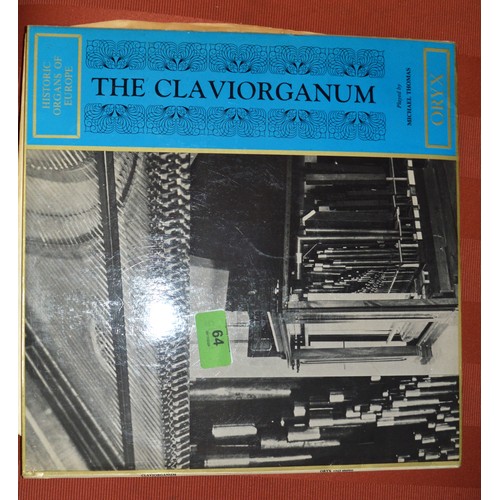 76 - Vinyl LP of Claviorganum Music Player by the Eminent Harpsichordist Michael Thomas Ex/Ex