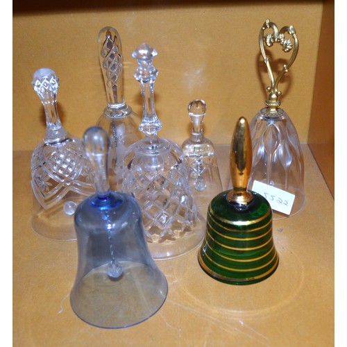 44 - Collection of Seven Glass Bells