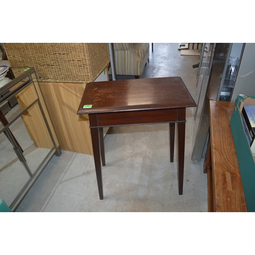 65 - One Mahogany Side Table