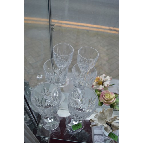 119 - Assorted Sets of the Same Design Glasses including Wine Glasses, Goblets, etc (33 Glasses)