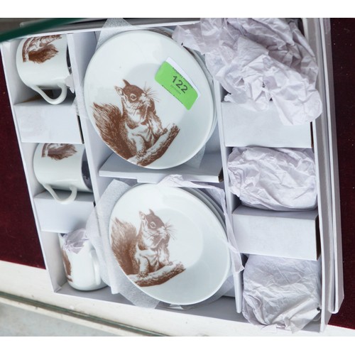 119 - An Aulica Boxed Expresso Coffee Set having Squirrel Theme