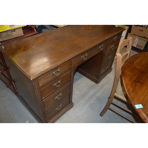 42 - Edwardian Twin Pedestal Desk