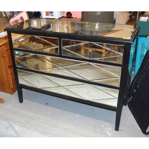 63 - A Mirror-Surround Dressing Chest having Two Narrow over Two Wide Drawers - 45