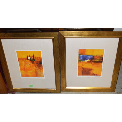 46 - Large Framed and Mounted Artwork (unsigned) of a Young Couple at the Coast